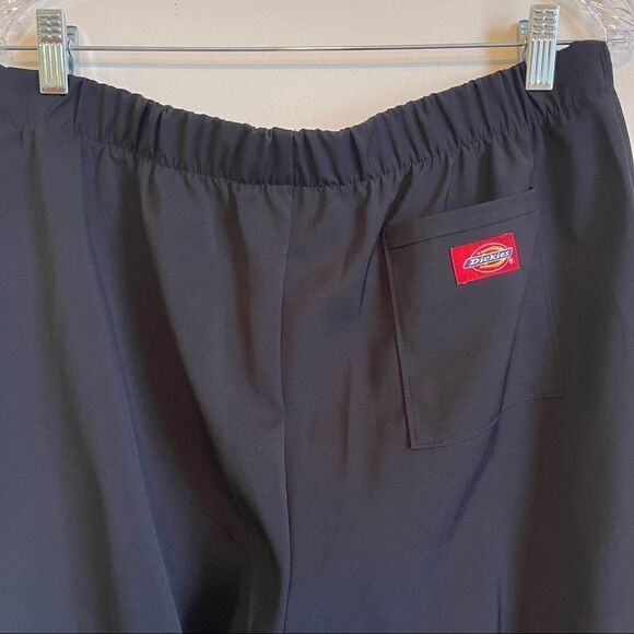 Dickies Black Casual Straight Leg Scrub Pants Size Medium - Picture 5 of 5